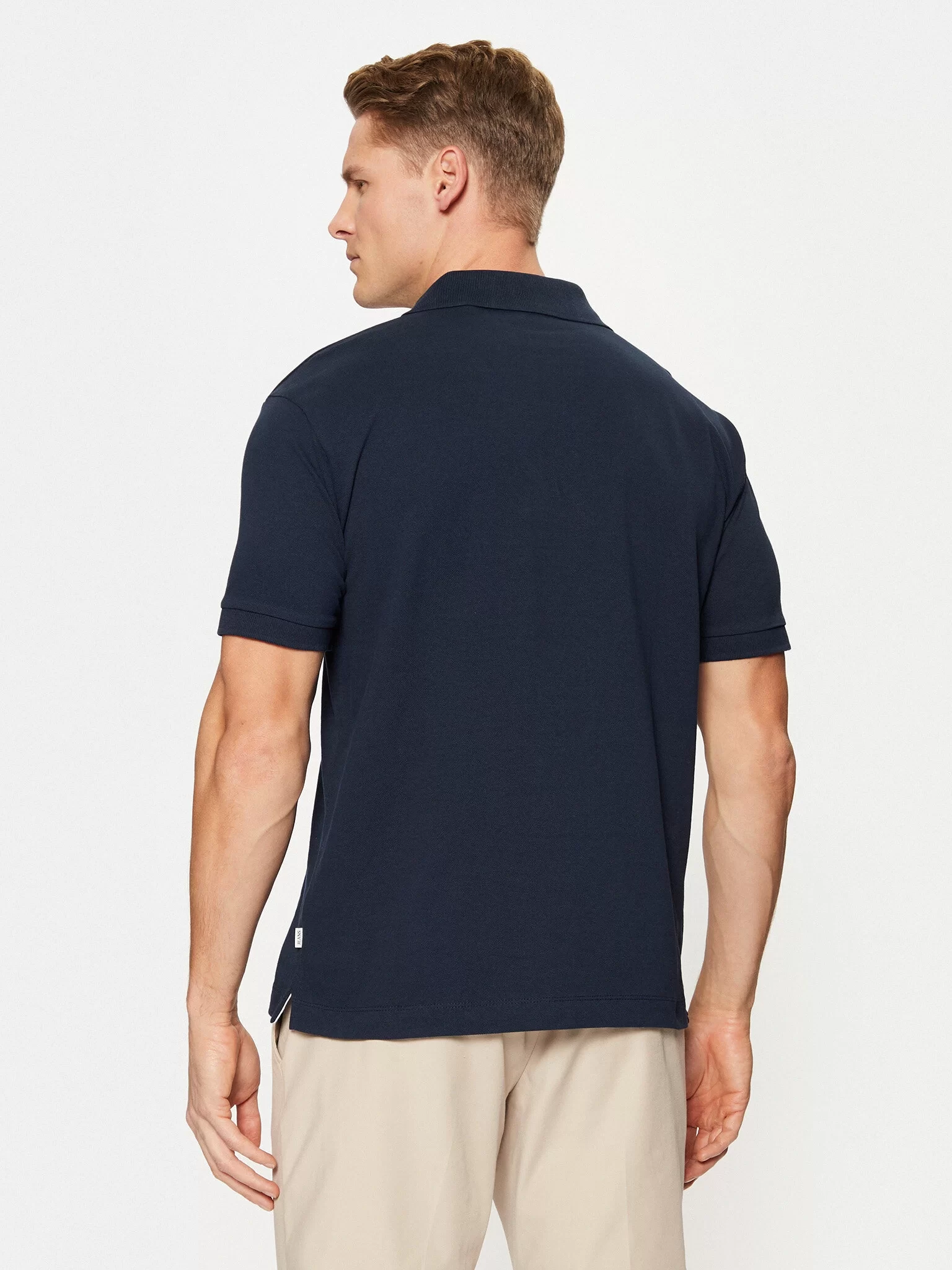 Guess Jeans GJ SS EMBRO LOGO POLO Erkek Lacivert T-shirt M4BP29KCJV1-A71W