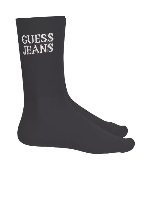 Guess Jeans GJ UNISEX CREW SOCK Erkek Siyah Çorap M5GZ50Z3O11-JBLK