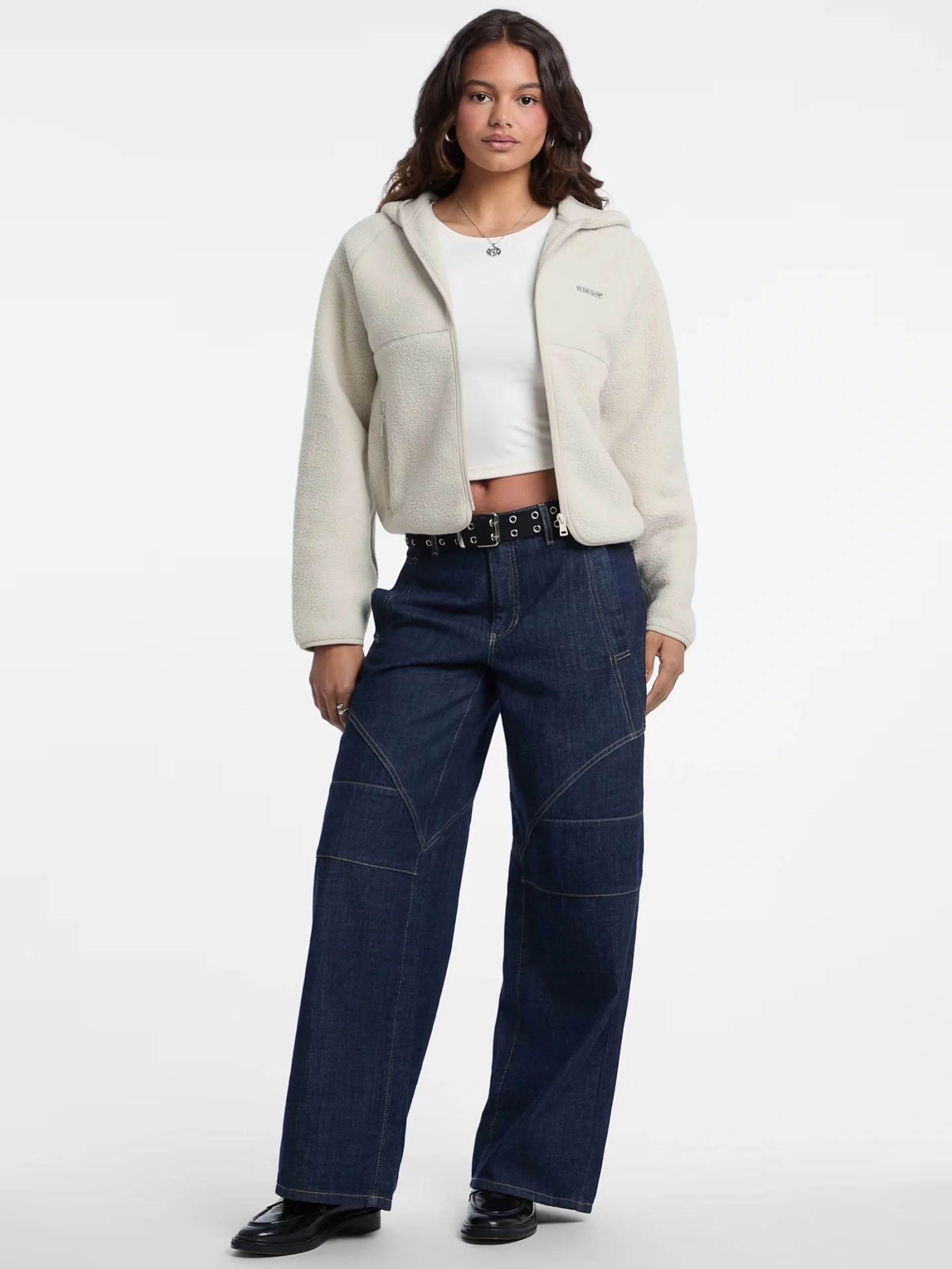 Guess Jeans Kadın Ekru Sweatshirt W5BQ20K1042-ECRU