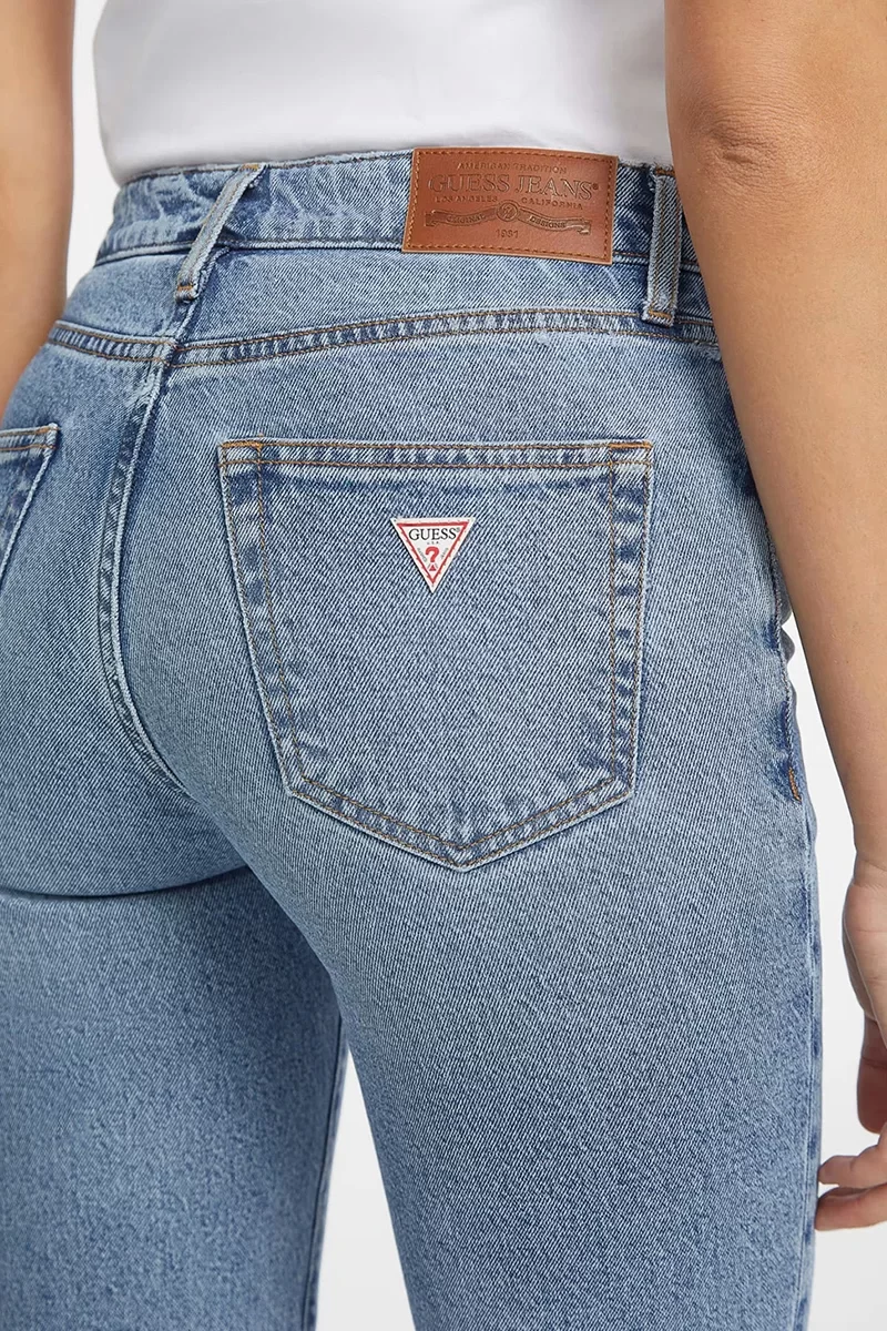 Guess jeans Gj G08 Mıd Rıse Straıght Kadın Mavi Jeans W4YA98D5CC5-GJLV