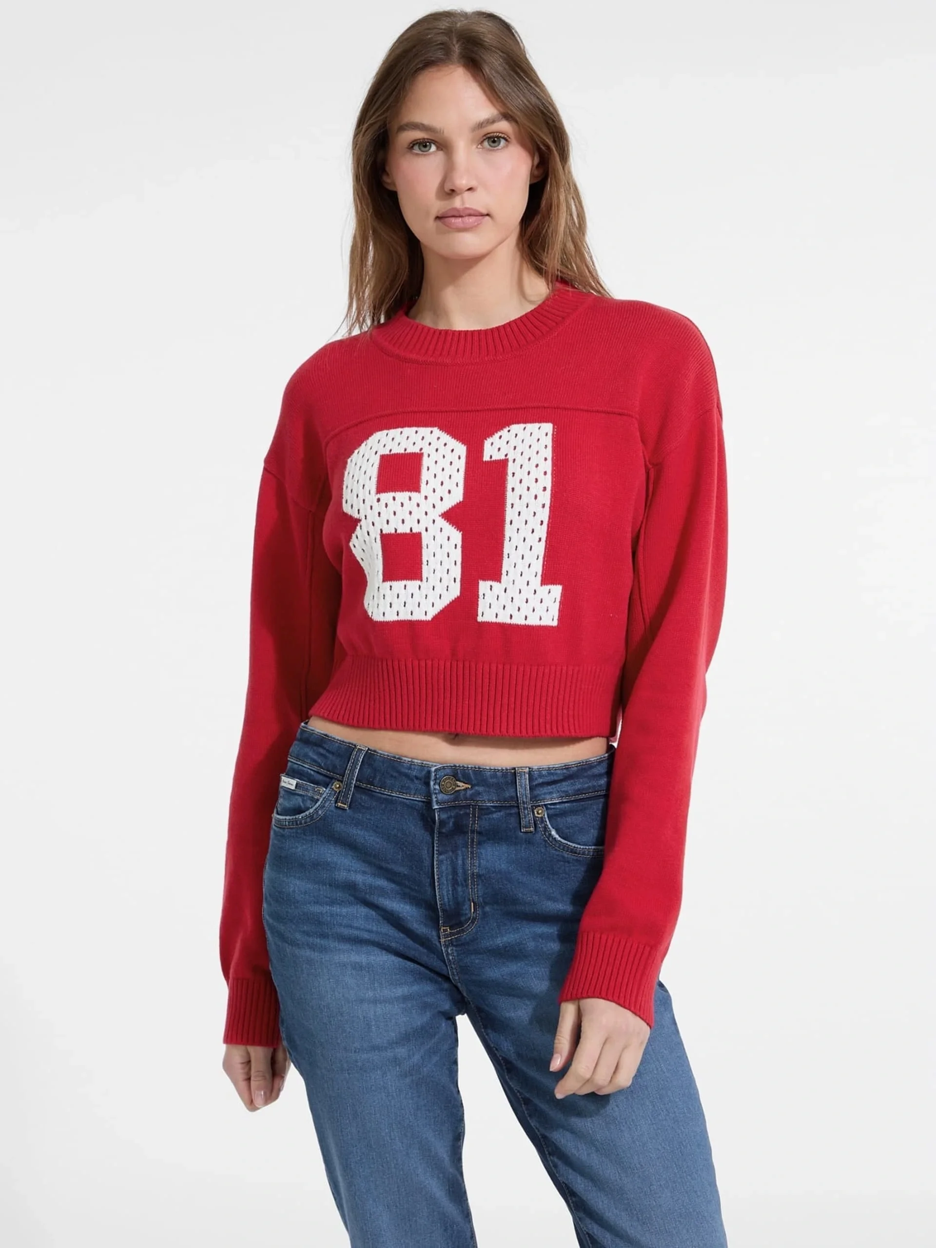 Guess Jeans Kadın Kırmızı Triko W5YR33Z3HM1-G585