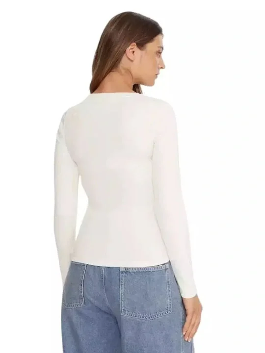 Guess Kadın Krem Top W5BP01KA0H1-G053