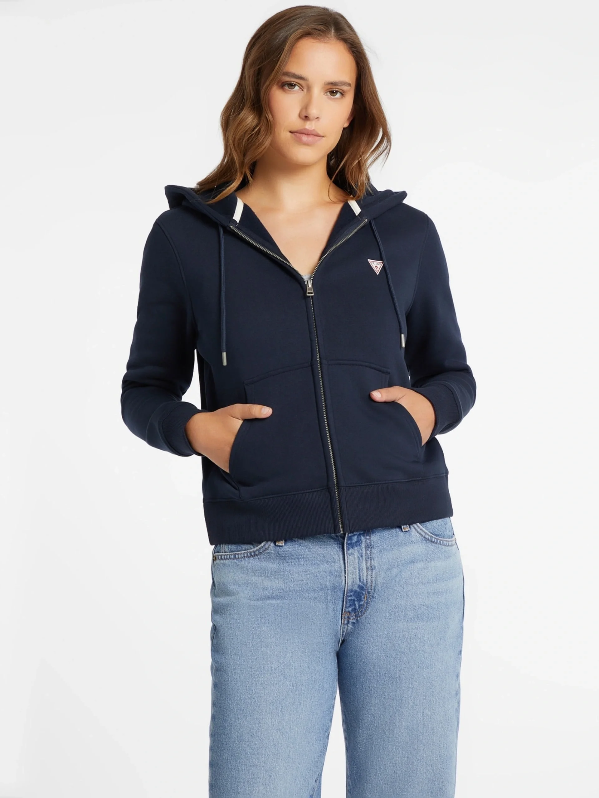 Guess Jeans Kadın Lacivert Sweatshirt W4YQ03KC811-A71W