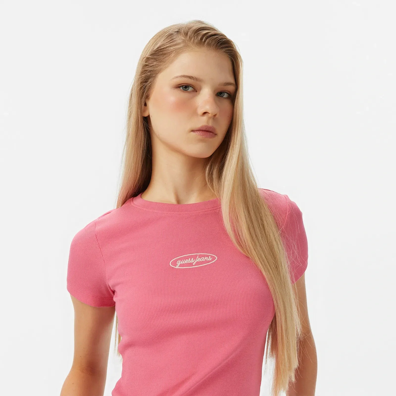 Guess Jeans Kadın Pembe Top W5YP37KA0H1-A619