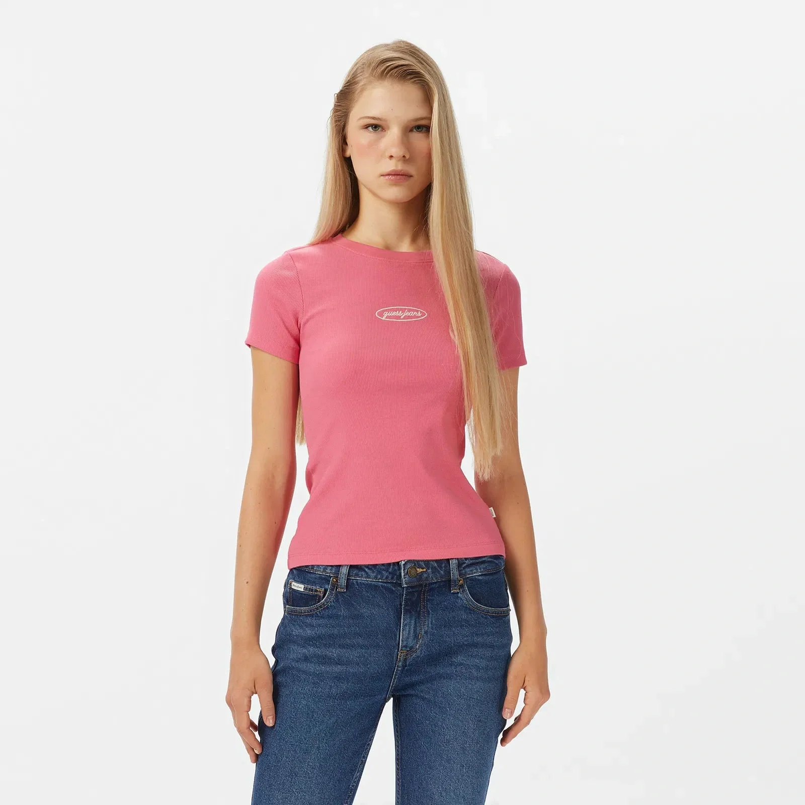 Guess Jeans Kadın Pembe Top W5YP37KA0H1-A619
