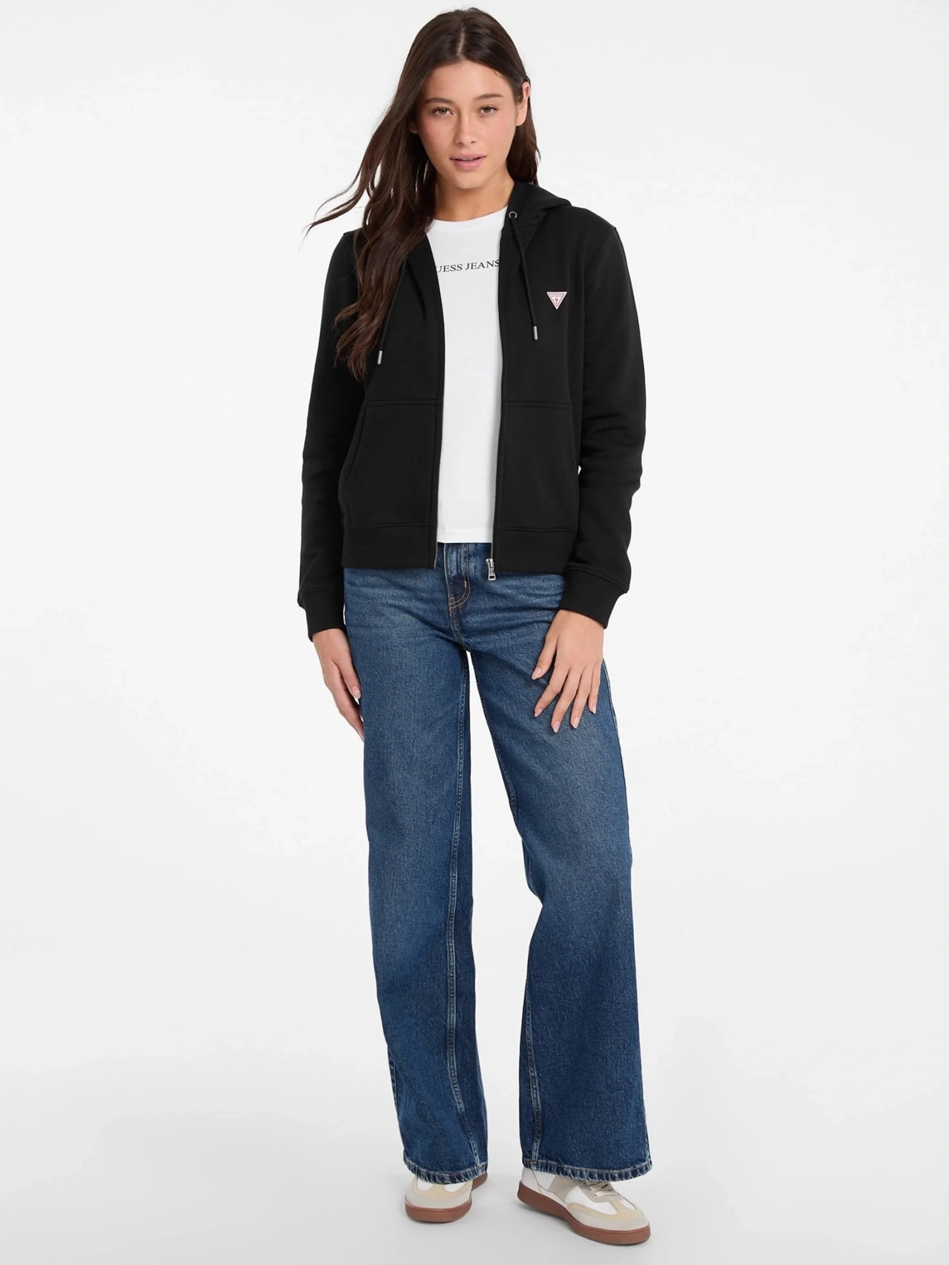 Guess Jeans Kadın Siyah Sweatshirt W4YQ03KC811-JBLK