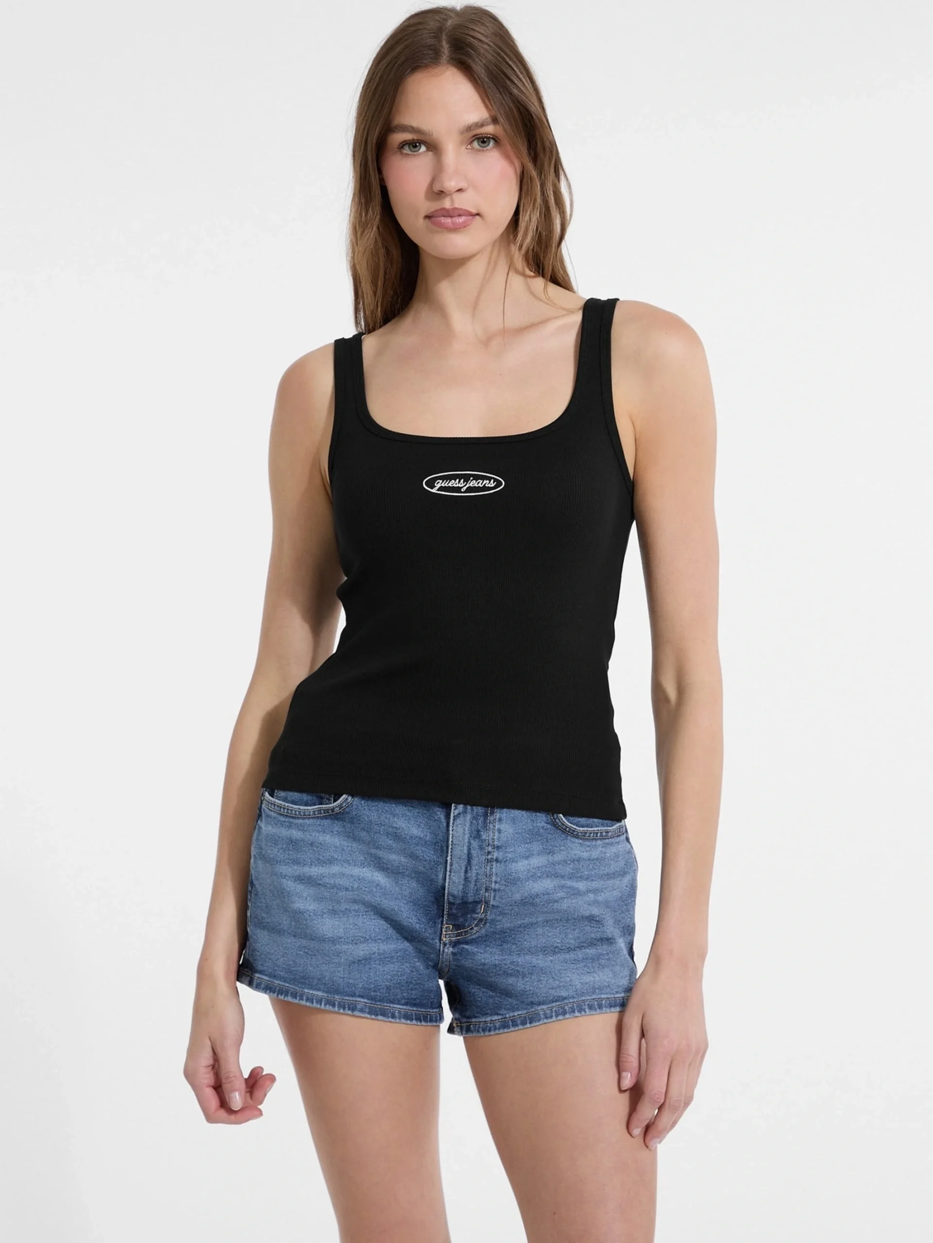 Guess Jeans Kadın Siyah Top W5YP35KA0H1-JBLK