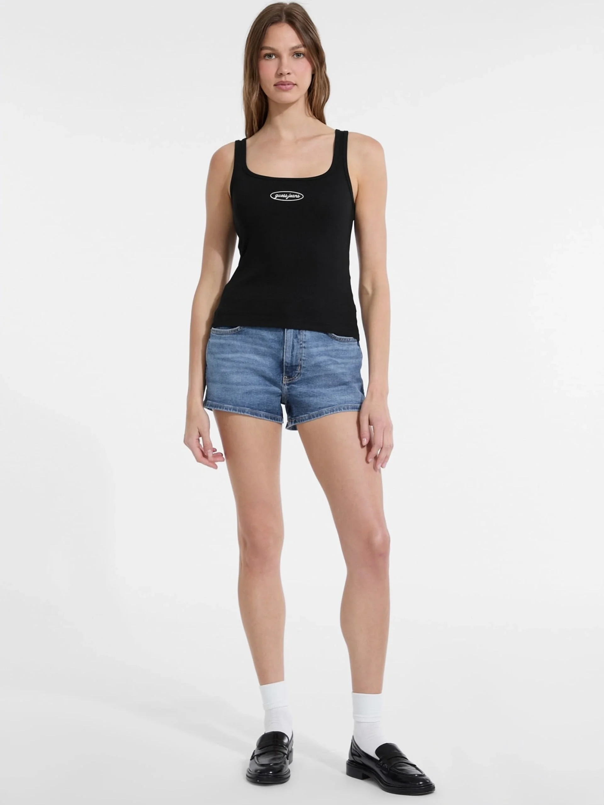 Guess Jeans Kadın Siyah Top W5YP35KA0H1-JBLK