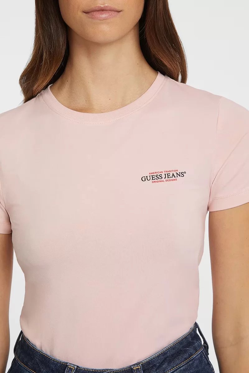 Guess GJ SS CN SLIM MINI A Kadın Pembe T-shirt W4YI02J1314-G6R4
