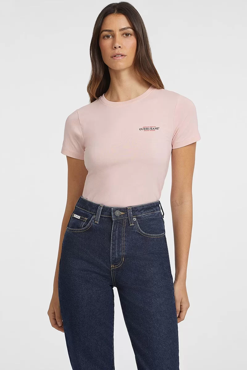 Guess GJ SS CN SLIM MINI A Kadın Pembe T-shirt W4YI02J1314-G6R4