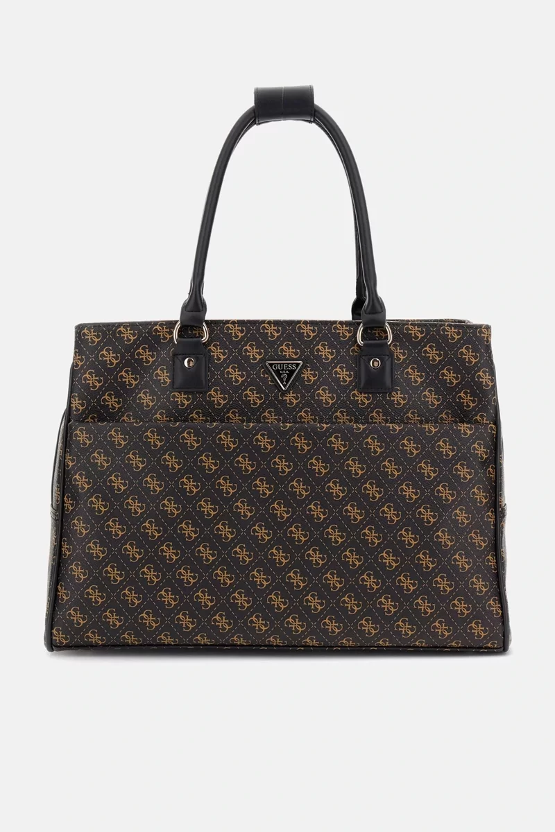 Guess JESCO SHOPPER TOTE Kadın Kahverengi Valiz TWHB8389919-BRO