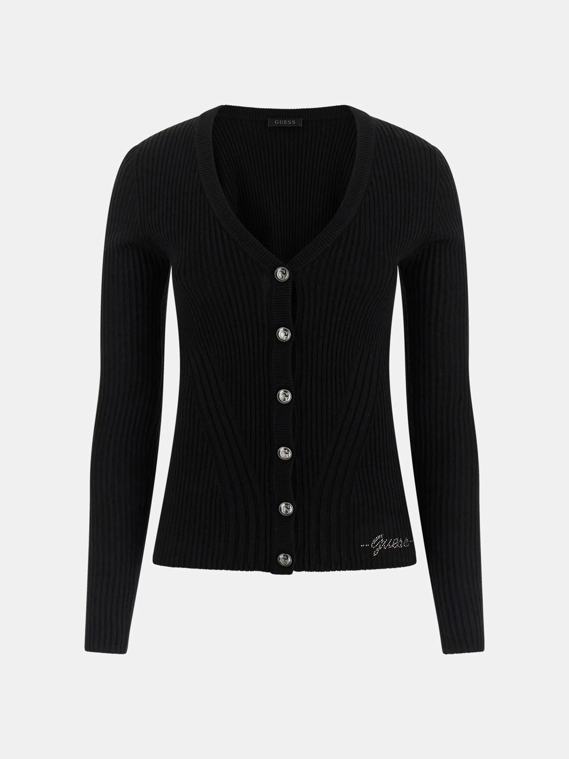 Guess Julia Kadın Siyah Ipek Kaşmir Karışımlı Triko Hırka W5BR16Z3OW2-JBLK