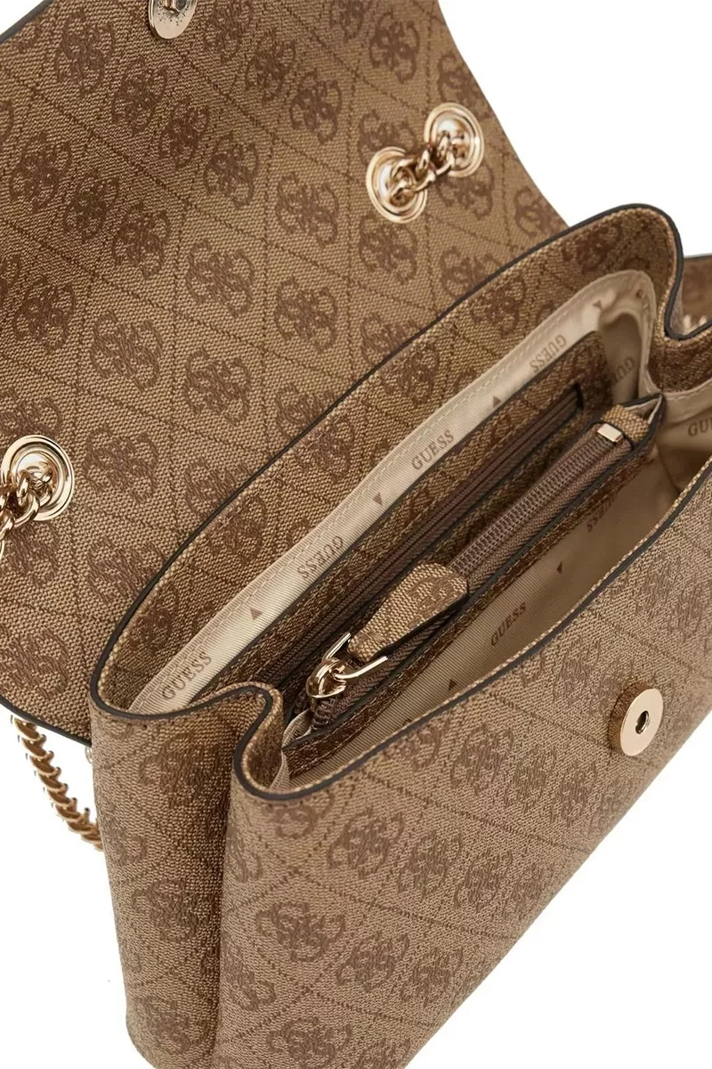 Guess Eco Erıca Cnvrtble Xbody Flap Kadın Kahverengi Çapraz Çanta HWESG951020-LTL