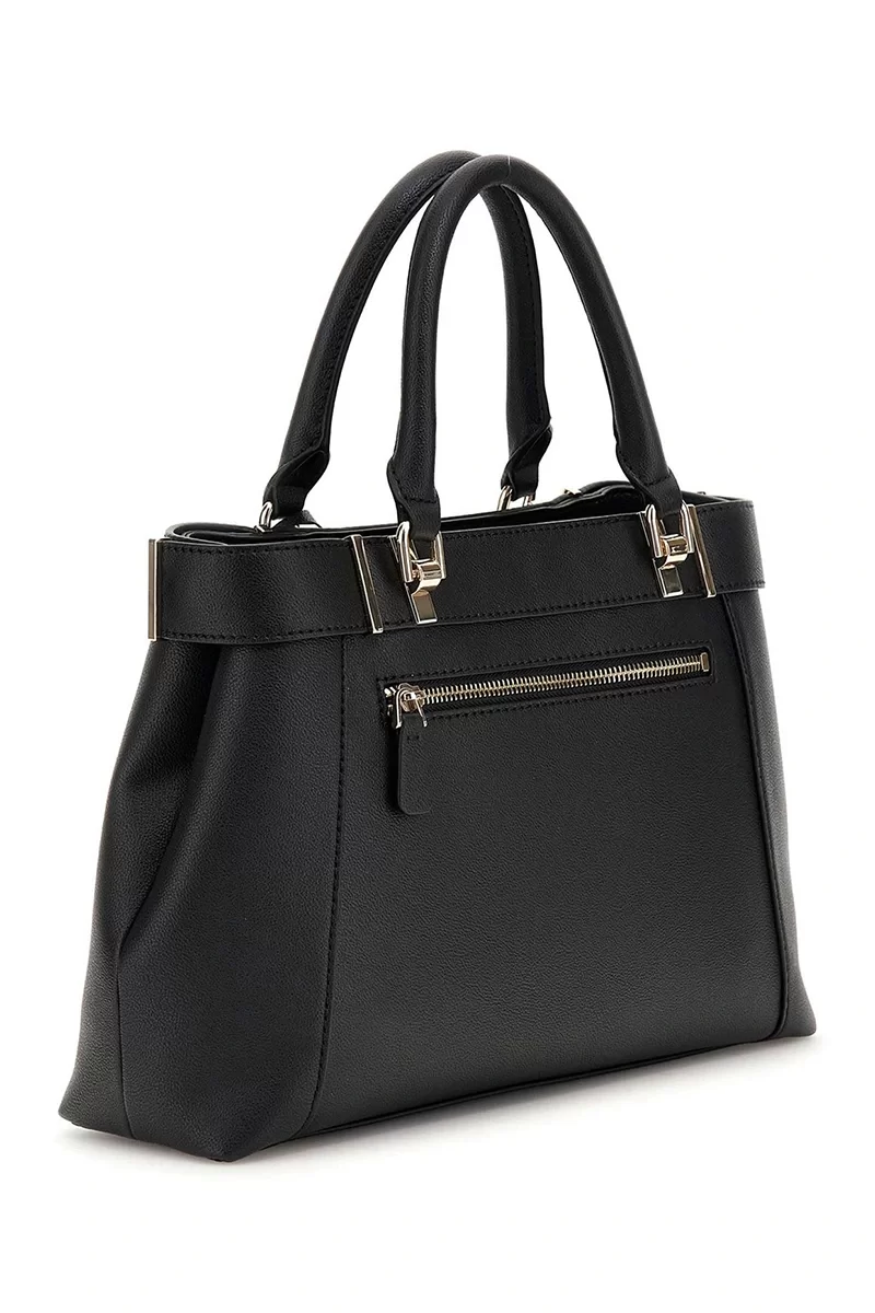 Guess ANADELA 3 COMP SATCHEL Kadın Siyah El Çantası HWBG9633060-BLA