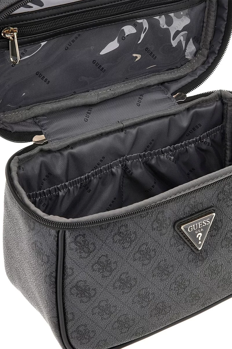 Guess Jesco Toıletry Traın Case Kadın Antrasit Makyaj Çantası TWLB8389039-COA