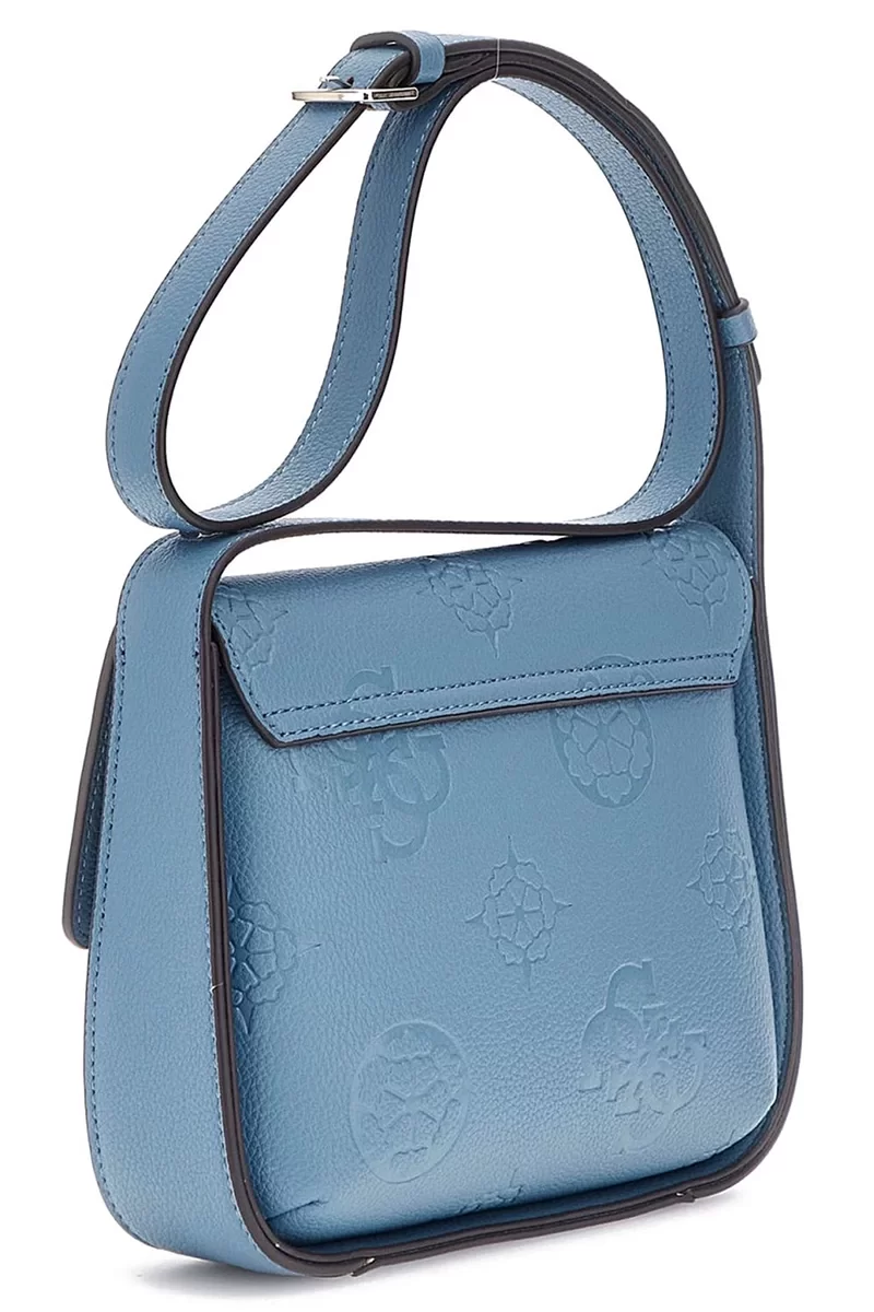 Guess Keandra Crossbody Flap Kadın Mavi Çapraz Çanta HWPL9323200-SLG