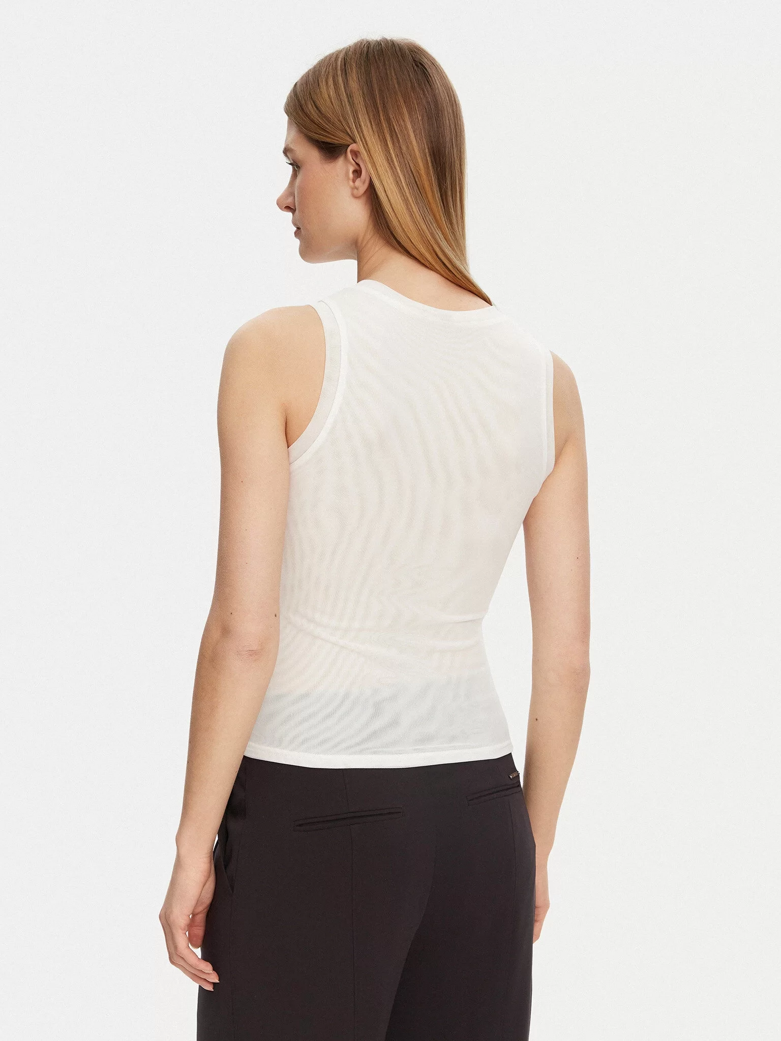 Guess ARIA TANK TOP Kadın Beyaz Atlet 5RGP216311A-MCDM