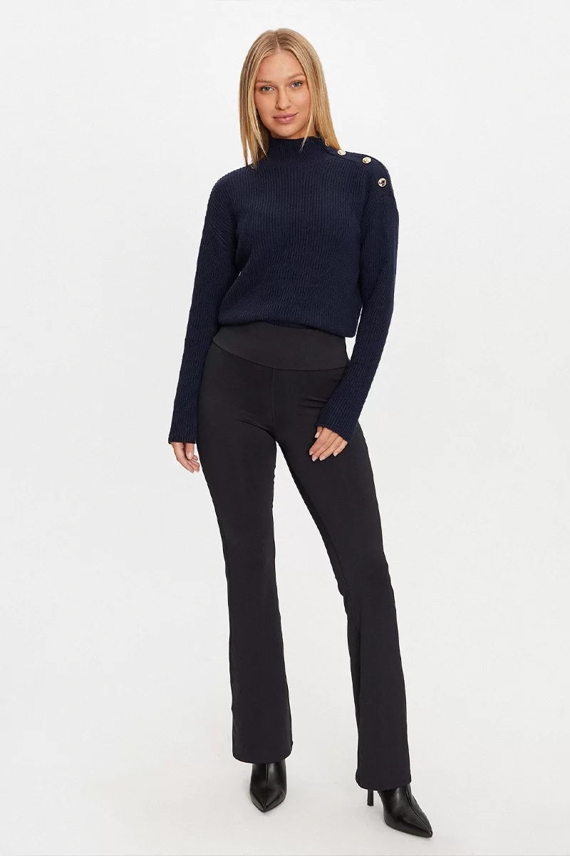 Guess ZYLEE LS MOCK NECK S Kadın Siyah Kazak W4BR39Z2WX0-G77G