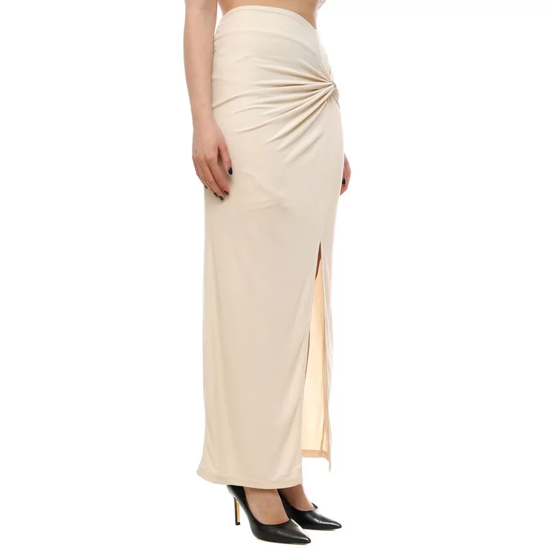 Guess Aımee Jewel Drap Skırt Kadın Ekru Etek W5GD0EKAQL2-A60P
