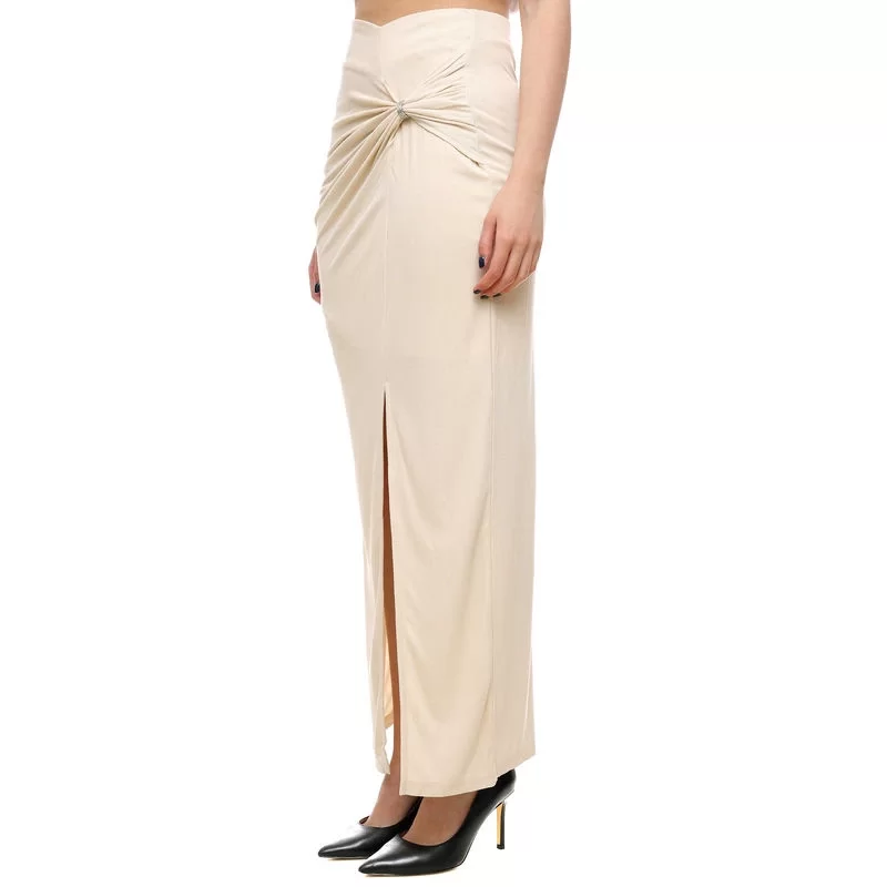Guess Aımee Jewel Drap Skırt Kadın Ekru Etek W5GD0EKAQL2-A60P