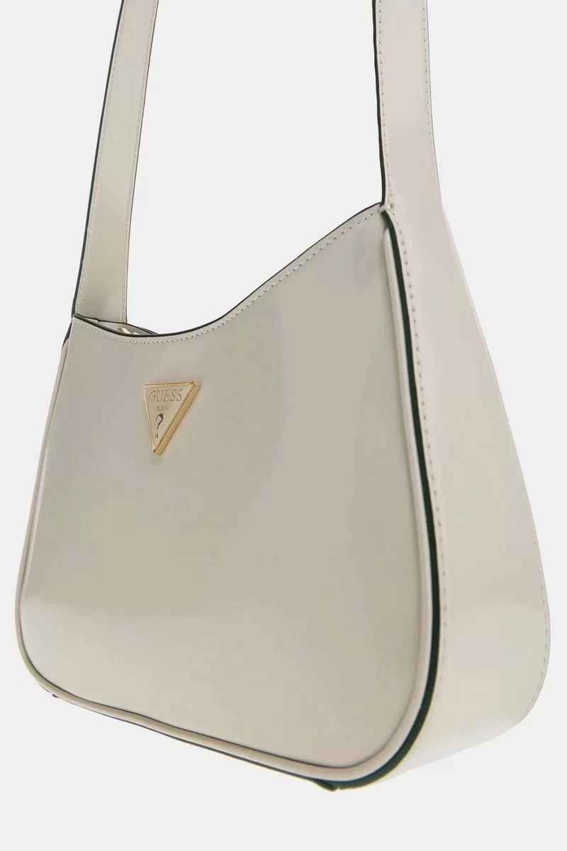 Guess ARNELA TOP ZIP SHOULDER BAG Kadın Ekru Omuz Çantası HWNG9496170-BON