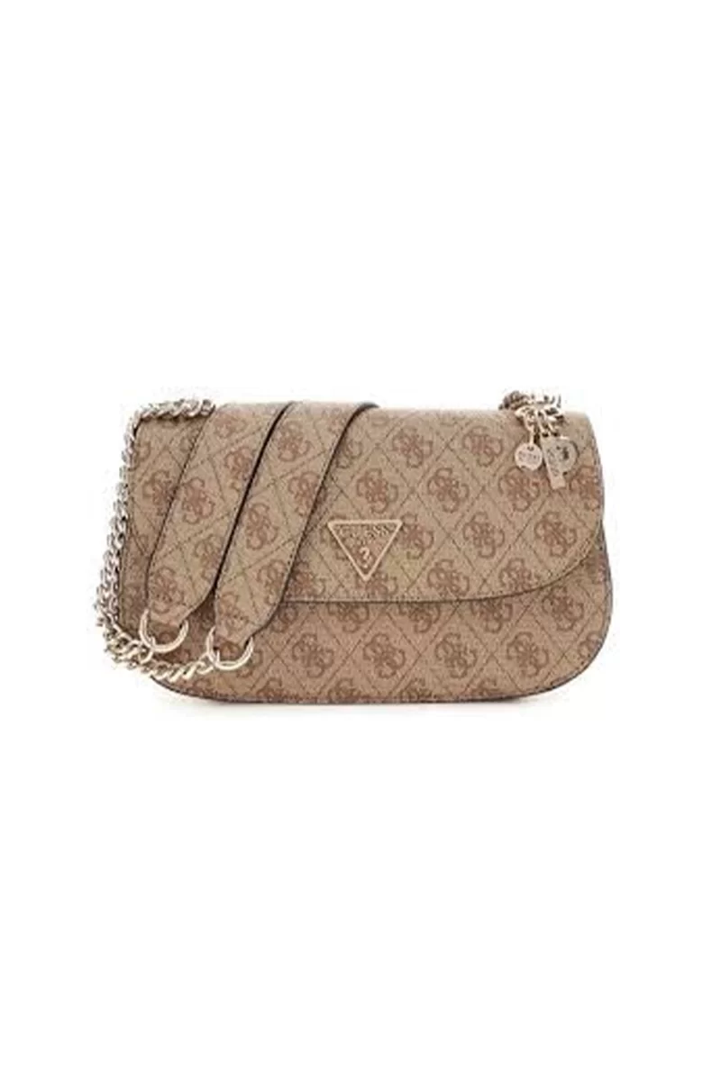 Guess Eco Erıca Cnvrtble Xbody Flap Kadın Kahverengi Omuz Çantası HWESG951021-LTL