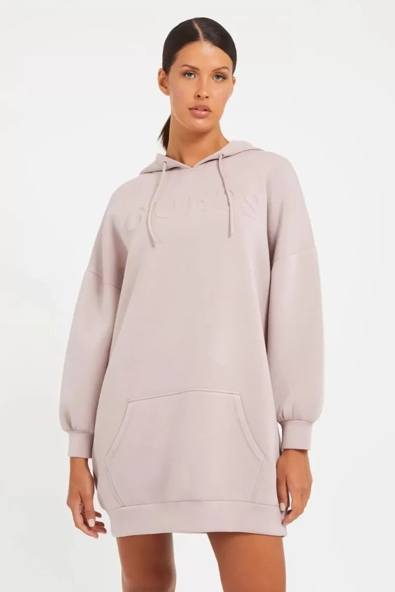 Guess CINDRA HOODED SWEATS Kadın Haki Sweatshirt V3BQ14K7UW2-G4Q9