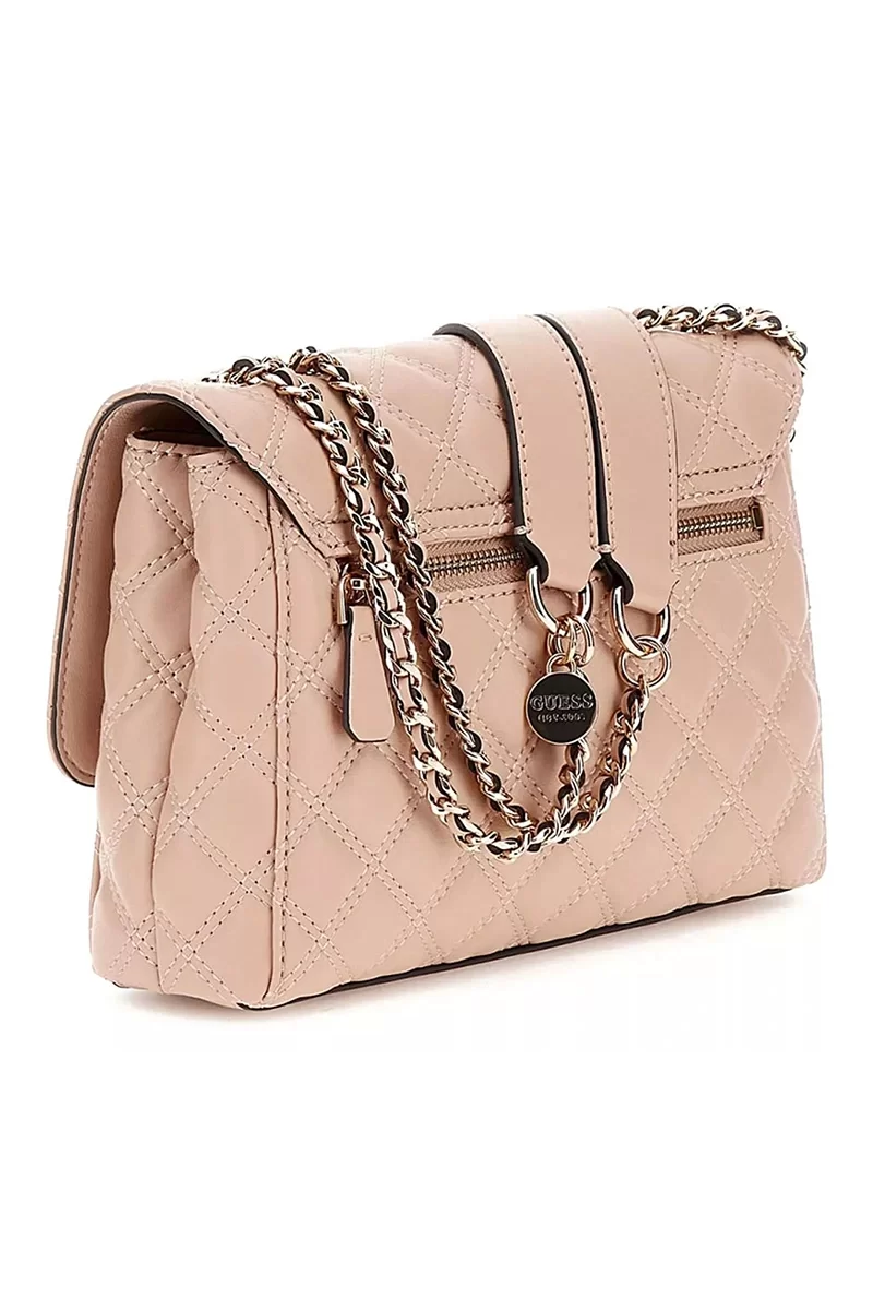 Guess GIULLY 2 CMPRTMNT CNVRTBLE FLP Kadın Bej Çapraz Çanta HWQG8748200-BEI