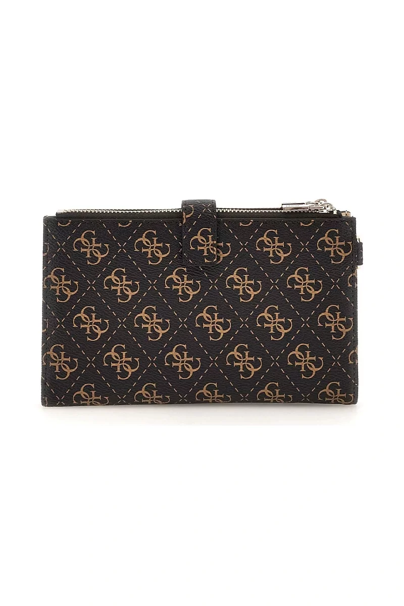 Guess LAUREL SLG DBL ZIP ORGANIZER Kadın Kahverengi Cüzdan SWQE8500157-BNL