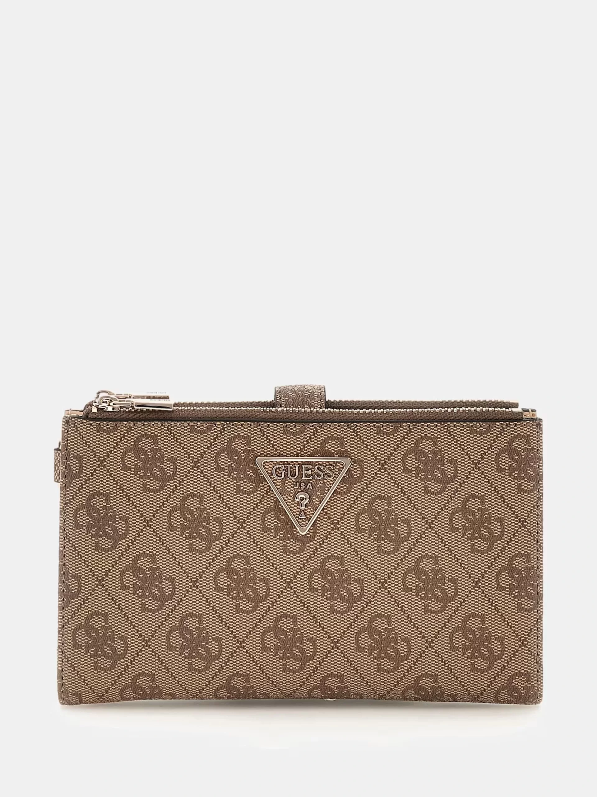 Guess Laurel Slg Dbl Zıp Organızer Kadın Kahverengi Cüzdan SWSG8500157-LTL