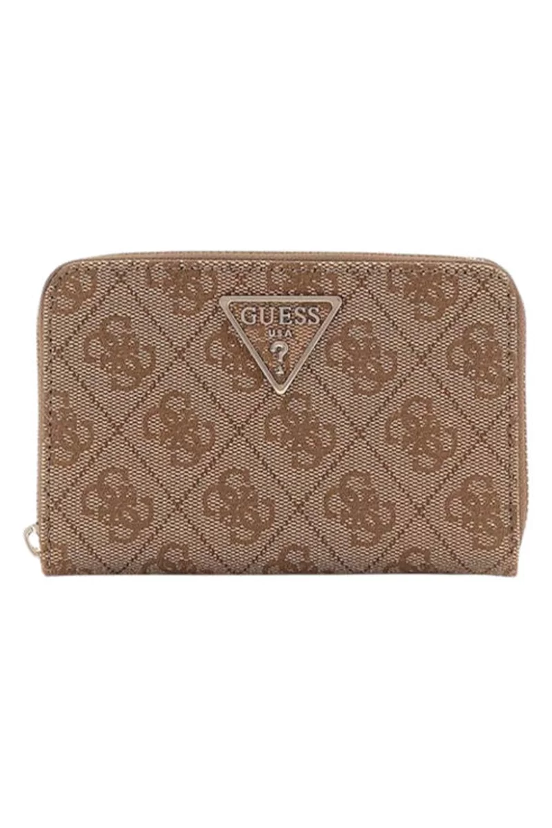 Guess Laurel Slg Cheque Organızer Kadın Kahverengi Cüzdan SWSG8500163-LTL