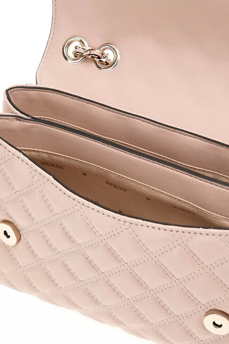 Guess Gıully 2 Cmprtmnt Cnvrtble Flp Kadın Pembe Çapraz Çanta HWQG8748200-LBG