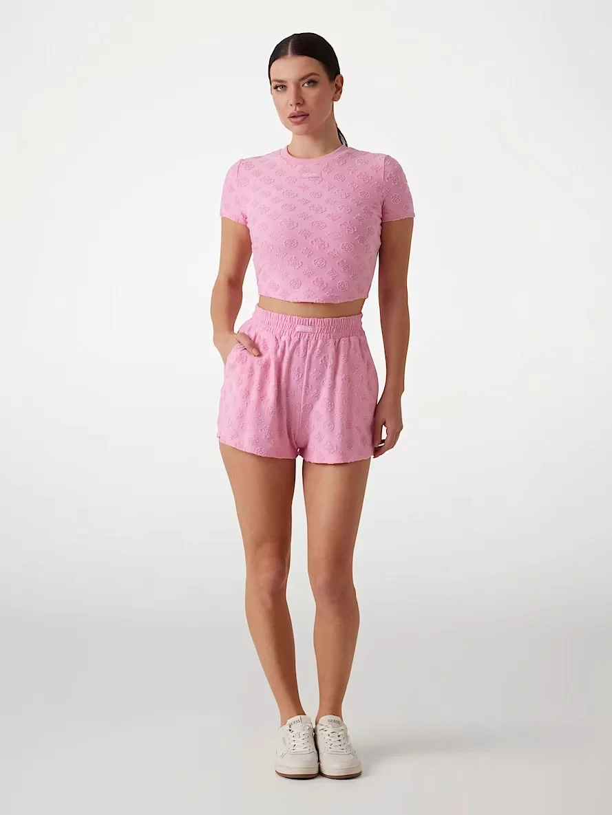 Guess PEONY JACQUARD SHORT Kadın Çok Renkli Şort V5GD16KCT02-F6EV