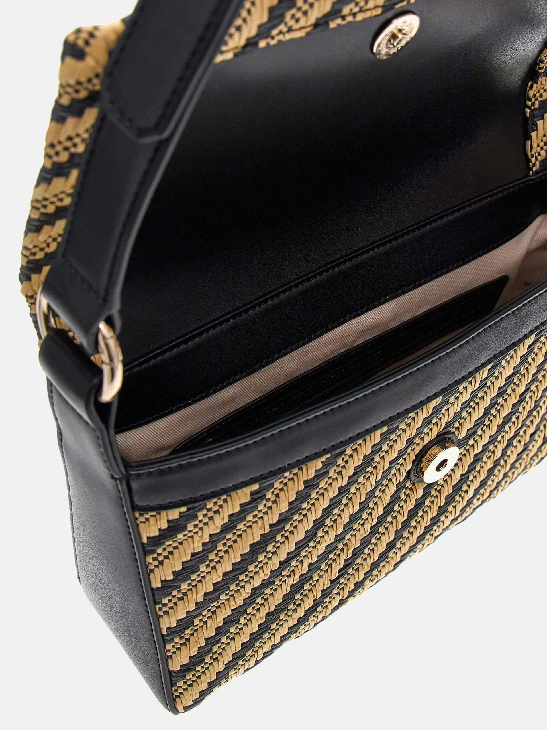 Guess SIMONA FLAP SHOULDER BAG Kadın Siyah Omuz Çantası HWWG9210190-NTB