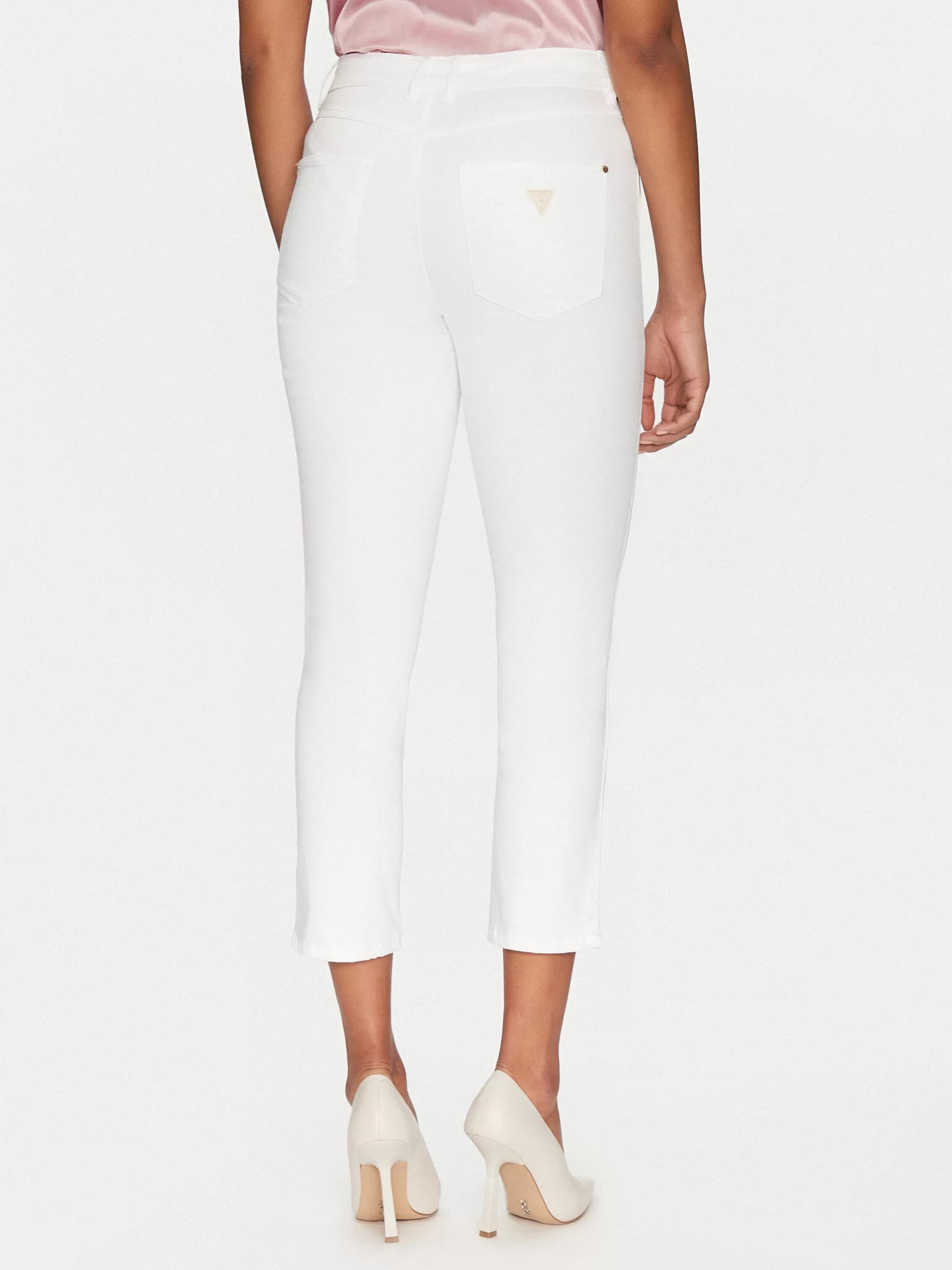 Guess 1981 CAPRİ Kadın Beyaz Pantolon W5GA91W93CM-G011