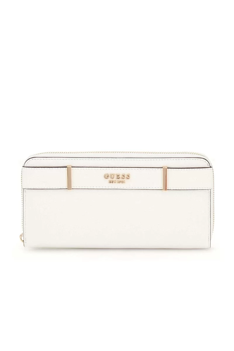 Guess Anadela Slg Large Zıp Around Kadın Beyaz Cüzdan SWBG9633146-WHI