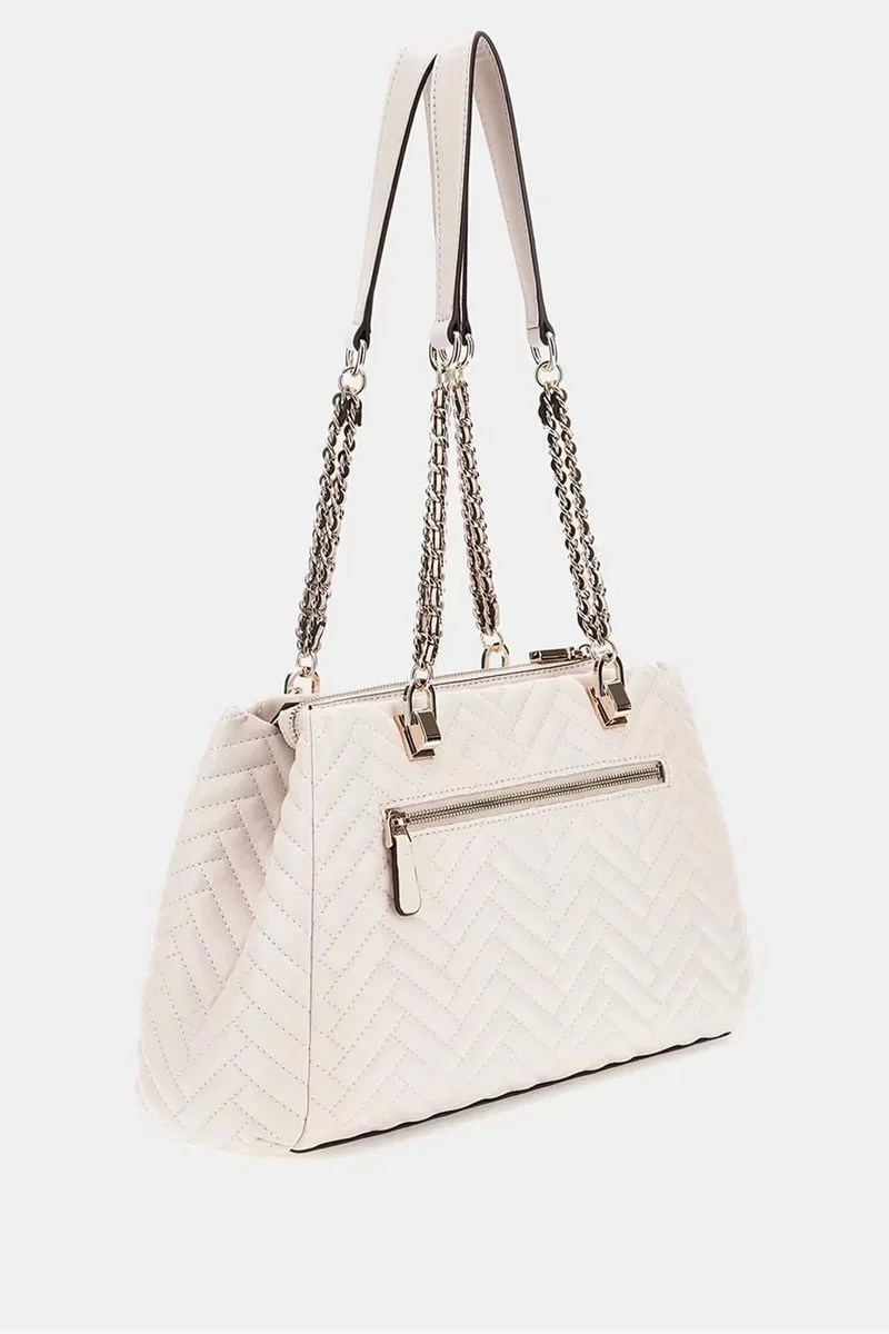 Guess Annıng Shoulder Satchel Kadın Krem Omuz Çantası HWQG9508090-STO