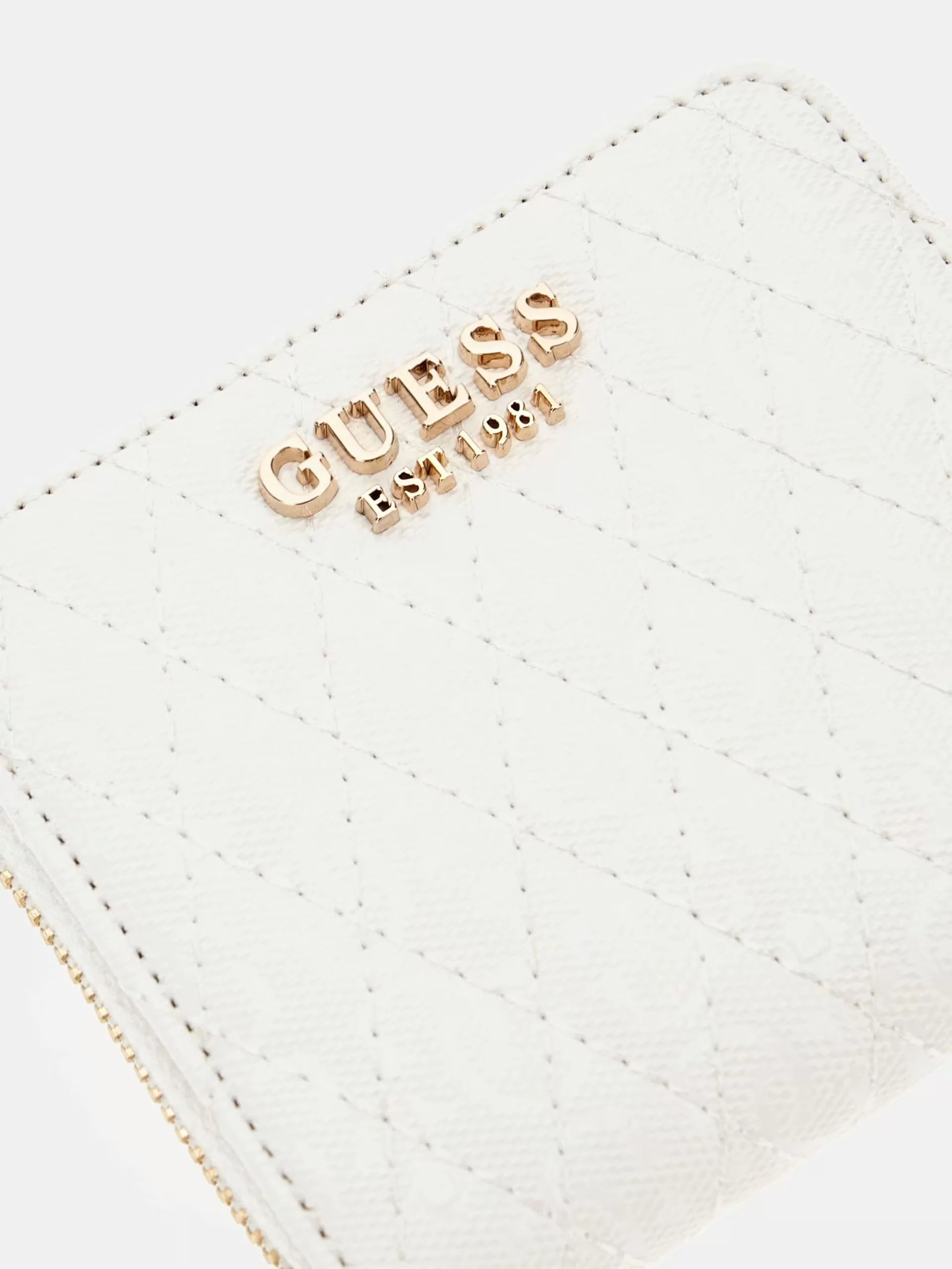 Guess BETULA SLG SMALL ZIP AROUND Kadın Beyaz Cüzdan SWGG9626137-WHI