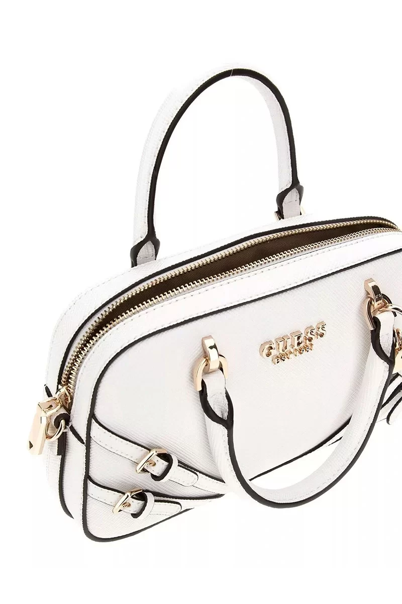 Guess Bramına Small Satchel Kadın Beyaz El Çantası HWZG9636050-WHI