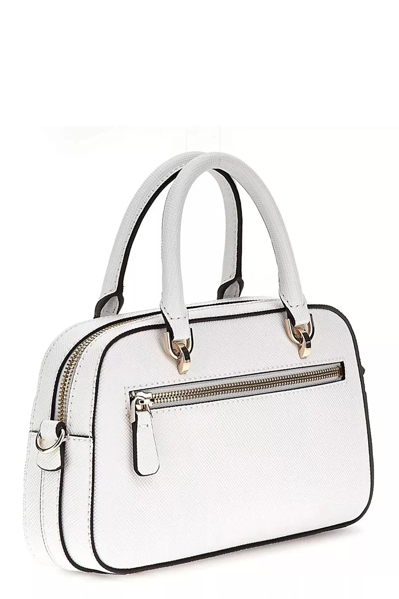 Guess Bramına Small Satchel Kadın Beyaz El Çantası HWZG9636050-WHI
