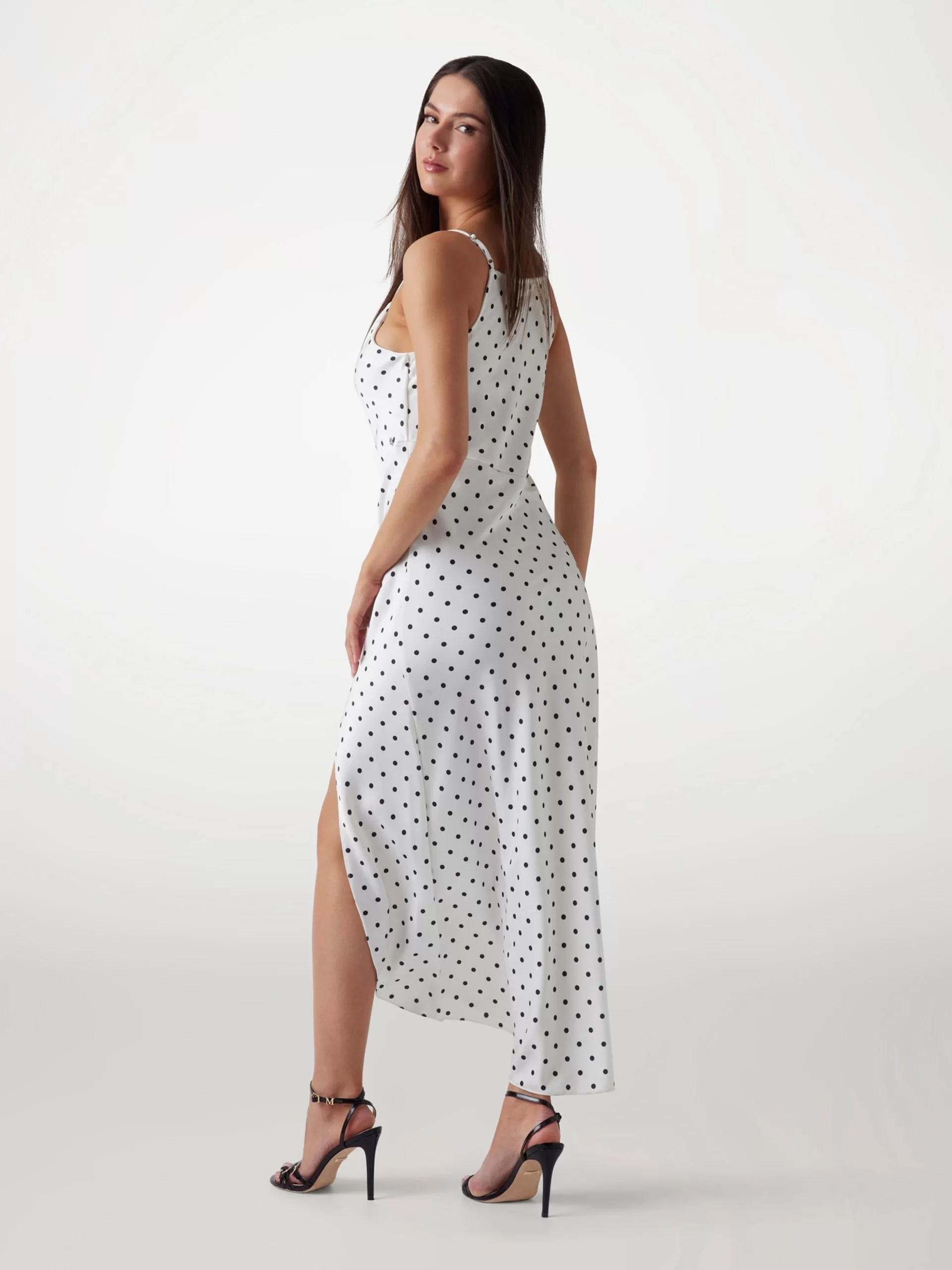 Guess SL CEMONA SLIP DRESS Kadın Beyaz Elbise W5PK2EWI380-F0YX