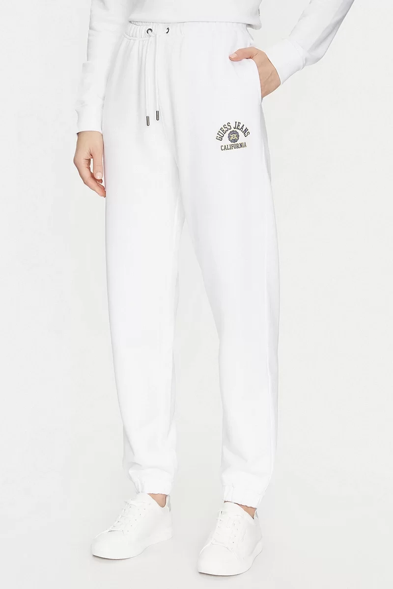 Guess Jeans GJ PANTS ICONIC FLEECE Kadın Beyaz Eşofman Altı W5RB63K68I4-G011