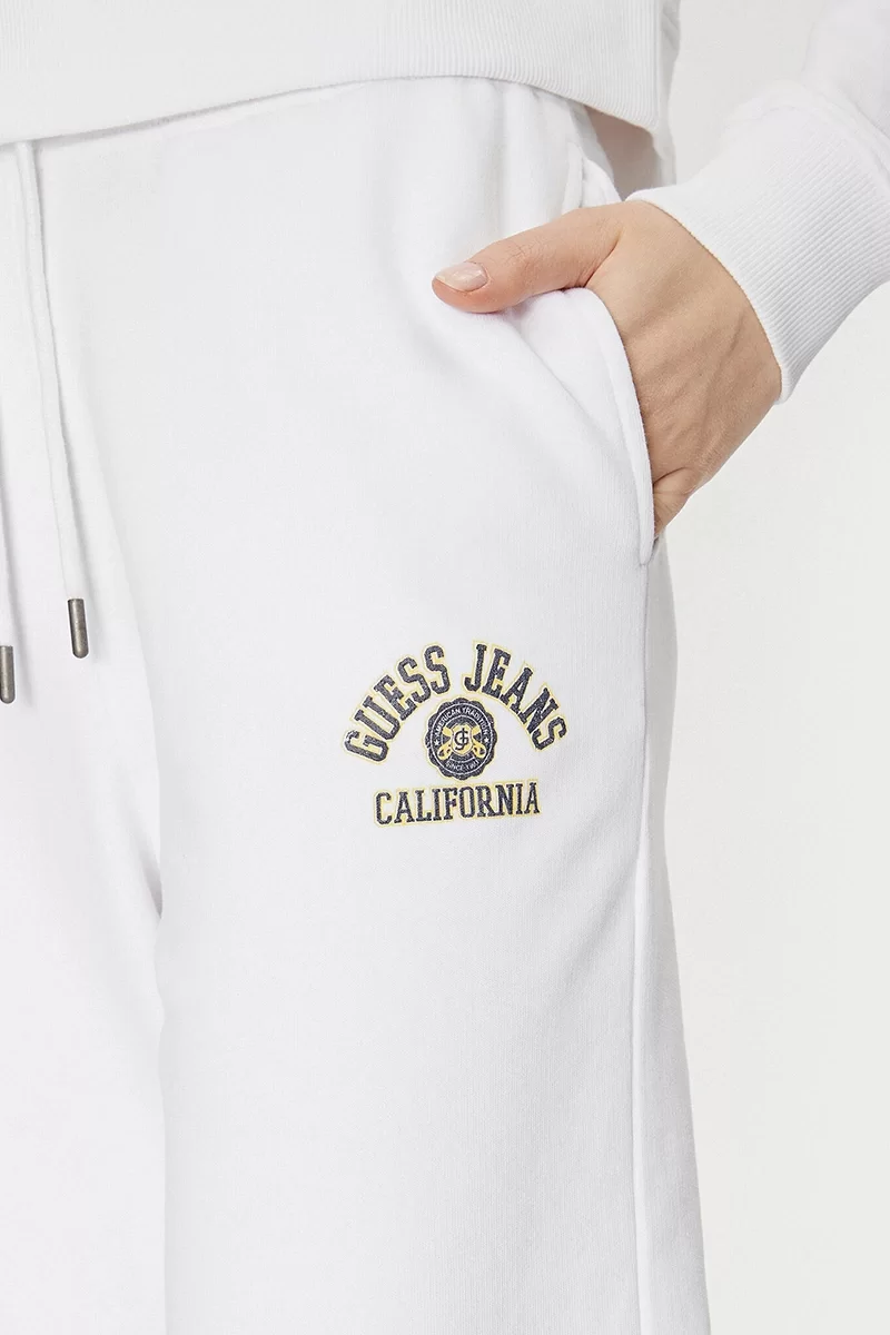 Guess Jeans GJ PANTS ICONIC FLEECE Kadın Beyaz Eşofman Altı W5RB63K68I4-G011