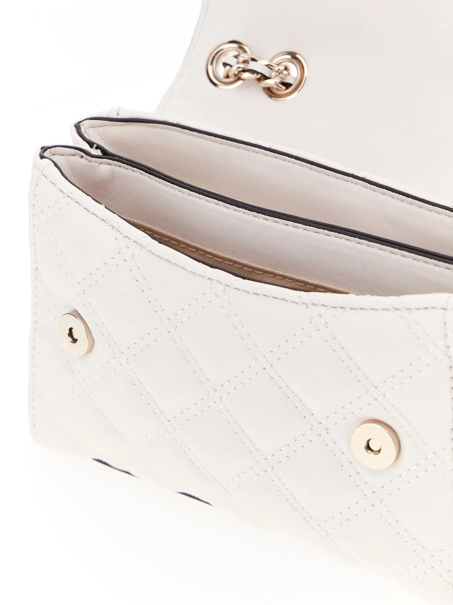 Guess GIULLY MINI 2 COMP CNVRTBL FLP Kadın Beyaz Mini Çanta HWQG8748740-OFF