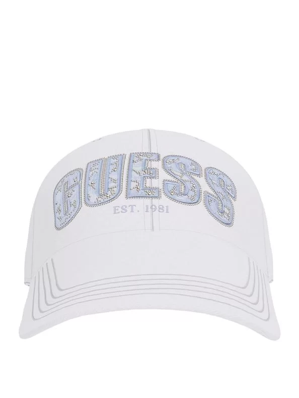 Guess INES COTTON CAP Kadın Beyaz Şapka W5GZ15WEGD0-G011