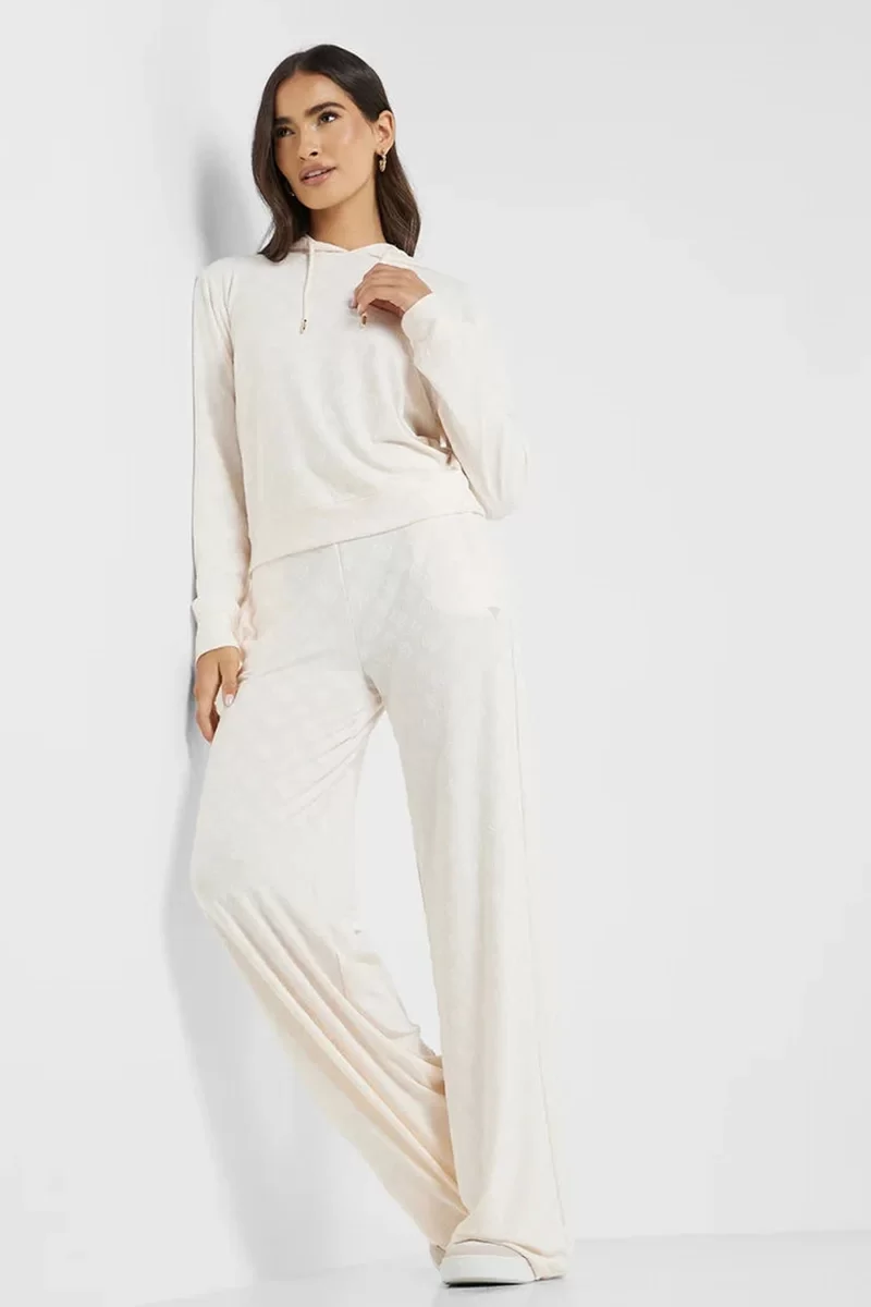 Guess Monıca Long Pant Kadın Beyaz Eşofman Altı V5RB21KCLG2-P6EB