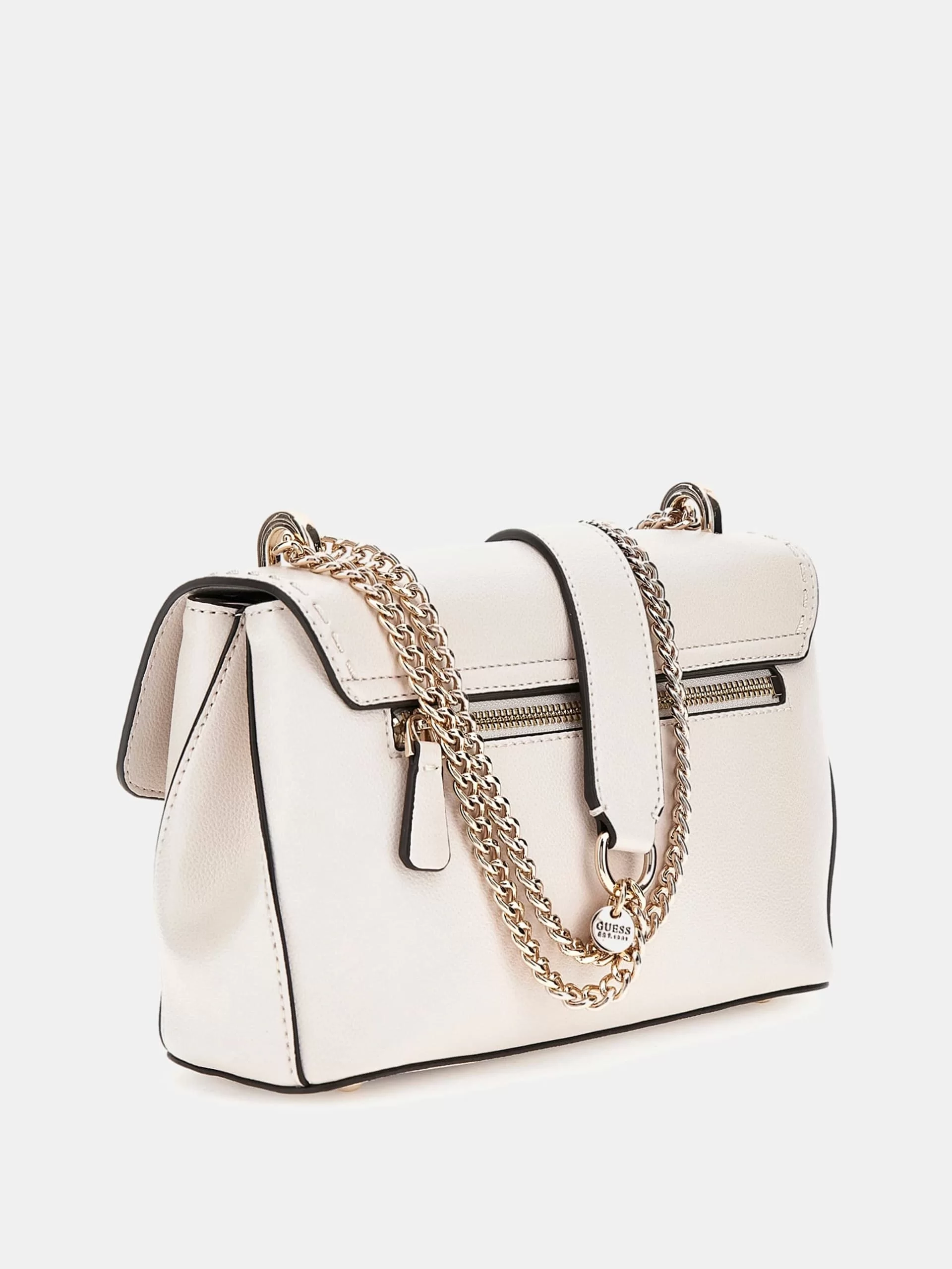 Guess NASTRA CONVERTIBLE XBODY FLAP Kadın Beyaz Çapraz Çanta HWBG9637210-OFF
