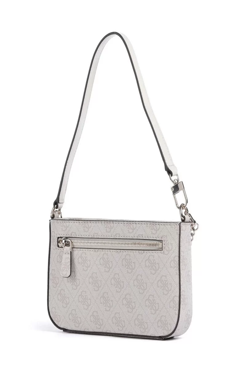 Guess NOELLE MINI TOP ZIP SHOULDER Kadın Krem Omuz Çantası HWBD7879720-DVL