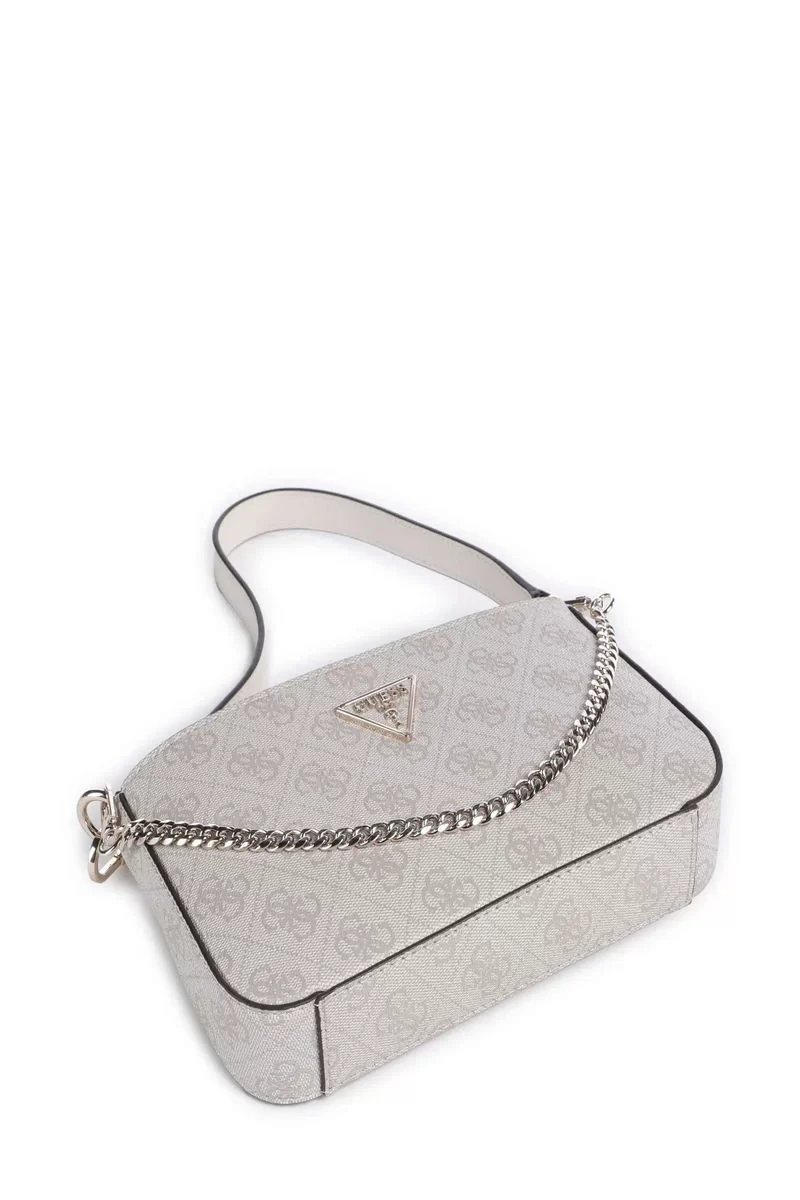 Guess NOELLE MINI TOP ZIP SHOULDER Kadın Krem Omuz Çantası HWBD7879720-DVL
