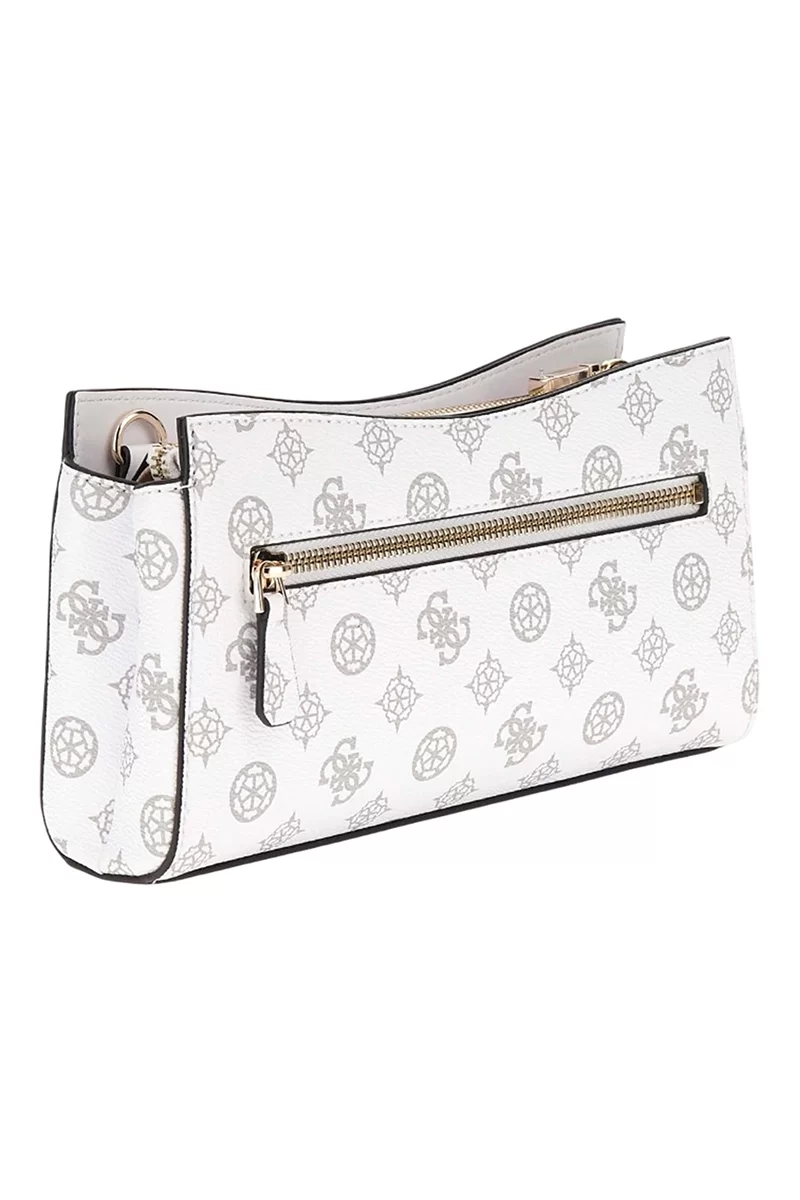 Guess Dorys Top Zıp Crossbody Kadın Beyaz Mini Çanta HWPG9521120-WLO